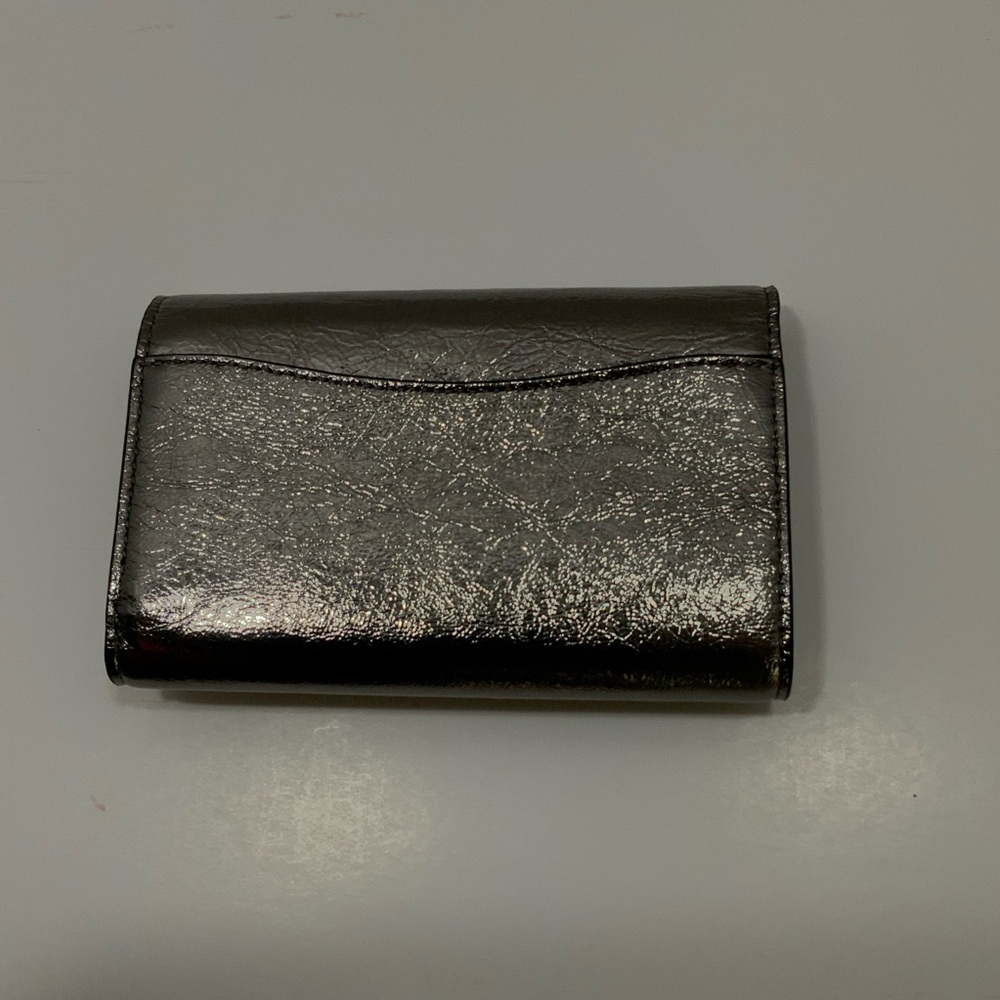 Coach Essentials Trifold Wallet Metallic Leather CX247 - Picture 2 of 7